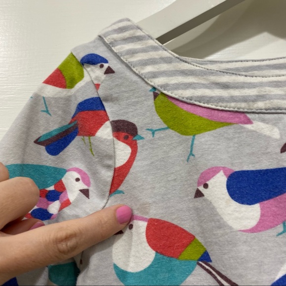 Mini Boden girls 2-3 years bird print knit dress - Picture 3 of 7